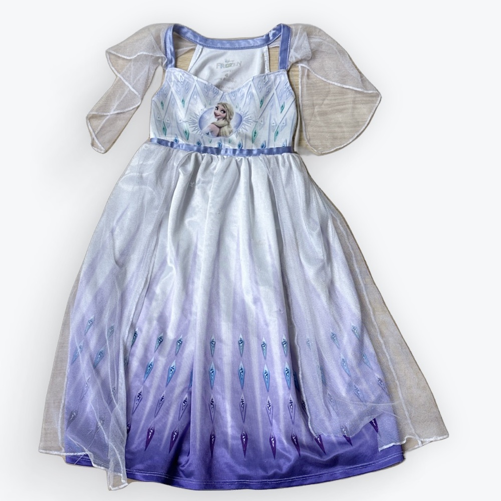 Frozen II Elsa Dress Or Nightgown With Free Surprise Gift ~ Little Girl 4